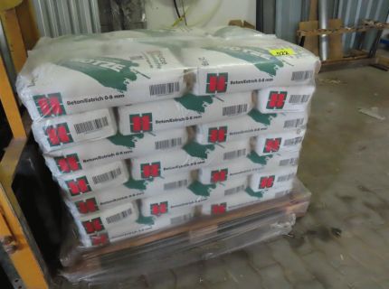 1 Palette Beton/Estrich 0 -